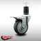 Service Caster 4'' SS Thermoplastic Rubber Swivel 1-5/8'' Expanding Stem Caster Total Lock Brake SCC-SSEXTTL20S414-TPRB-158 - alternate 3